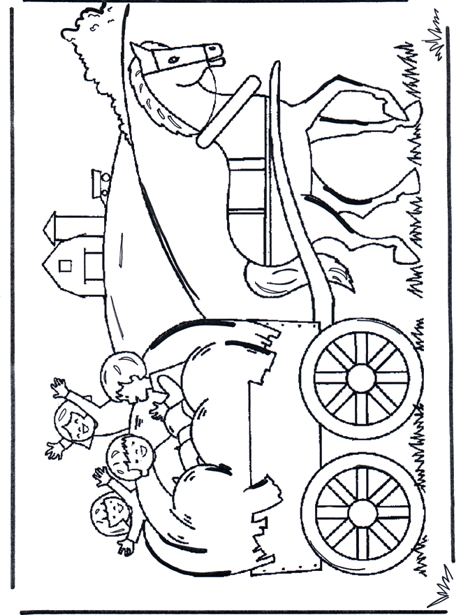 Num carro da quinta - Crianças