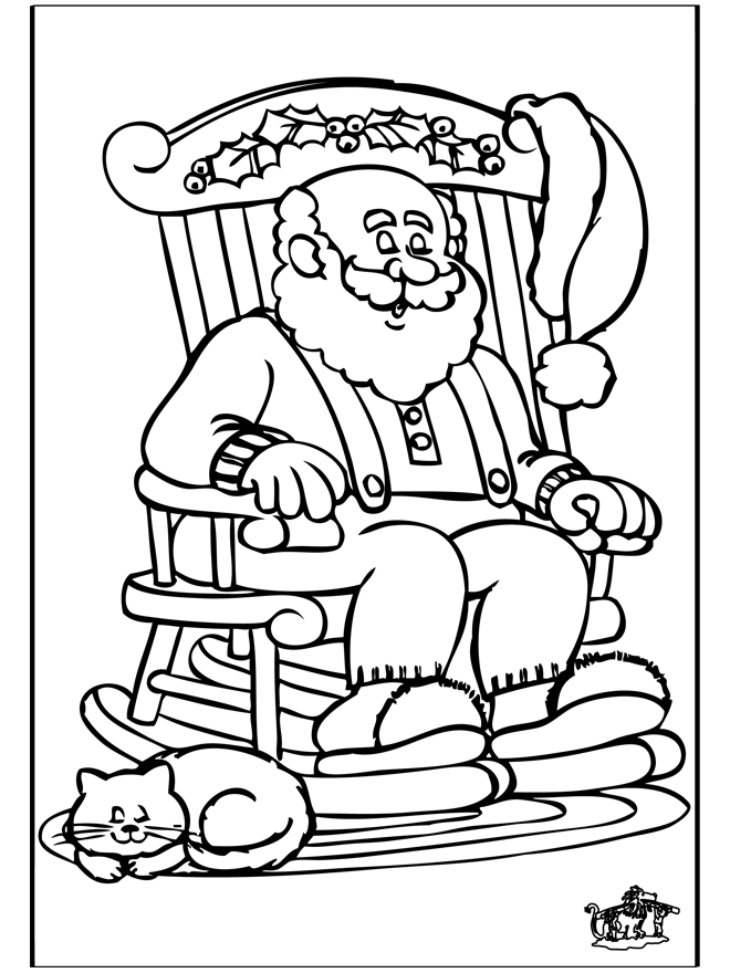 Desenho de Pai Natal 4 para Colorir - Colorir.com