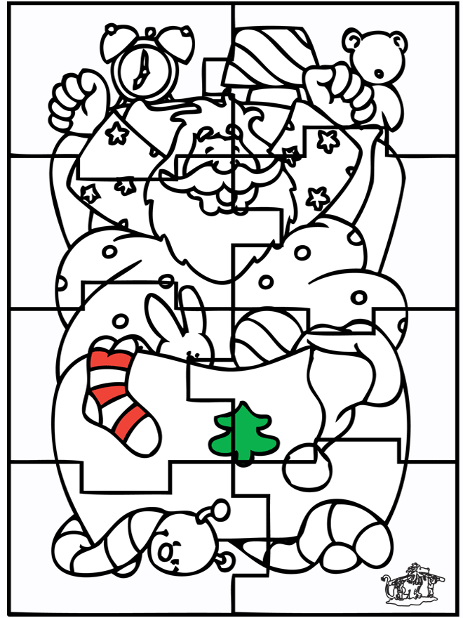 Papai Noel - Puzzle - Ofícios de Natal