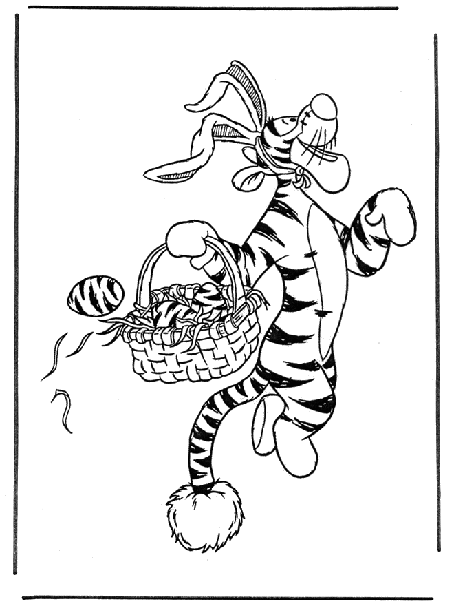 Pequeno tigre coelhinho de Páscoa - Winny de Pooh