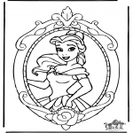 Personagens de banda desenhada - Princesa Disney Belle 1