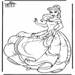 Personagens de banda desenhada - Princesa Disney Belle 2