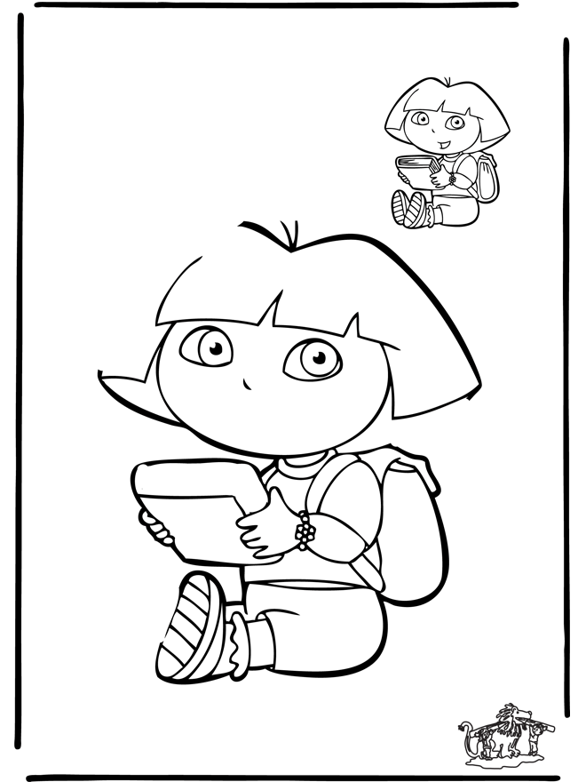 Puzzle Dora - Desenhando