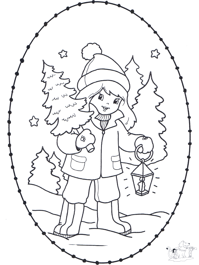 Recorta a rapariga de Natal - Personagens de banda desenhada