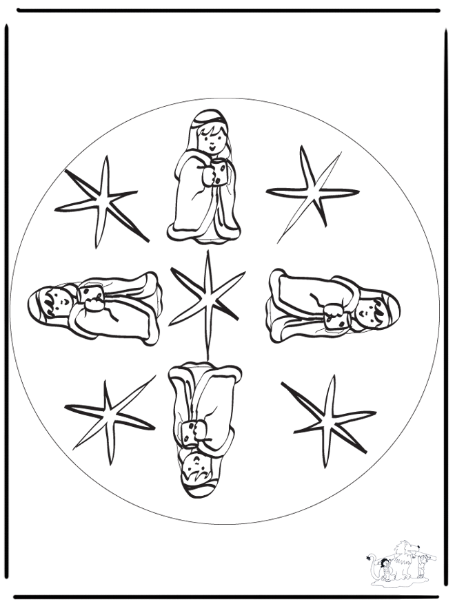 Rei mandala - Mandala de criança