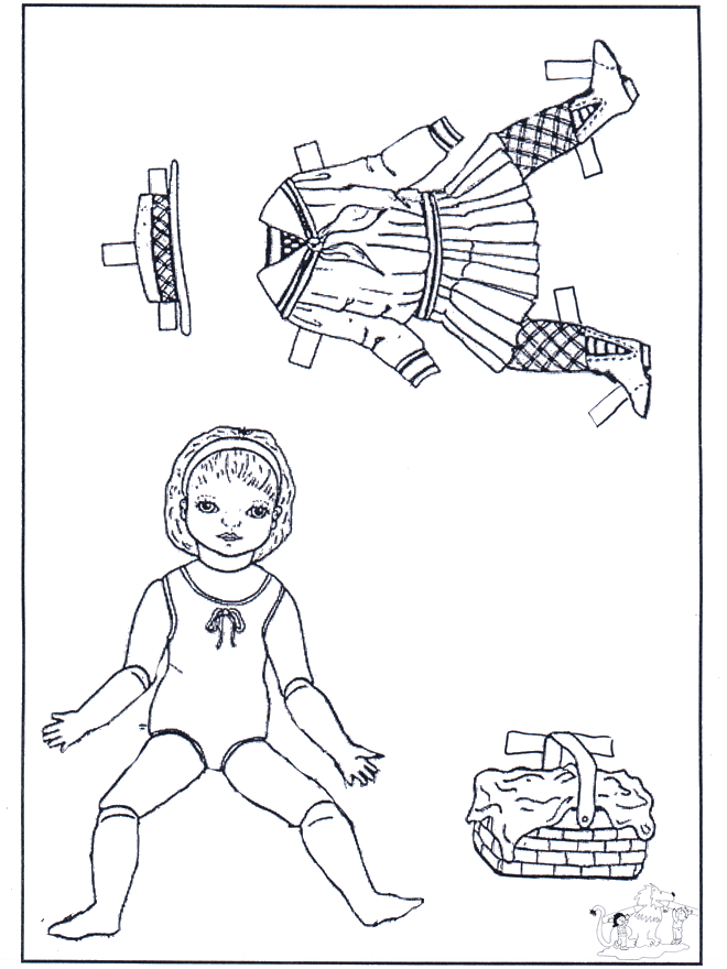Roupas - boneca de papel 2 - Bonecas de papel