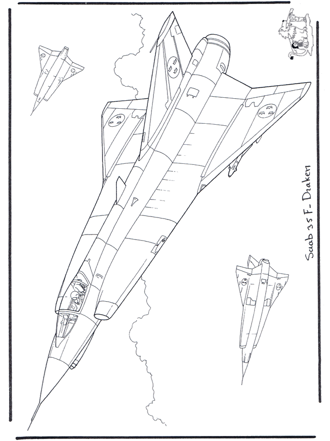 Saab J 35 F Draken - Aviões