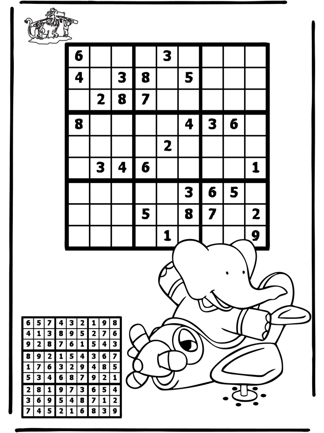 Sudoku Aeroplano - Puzzle