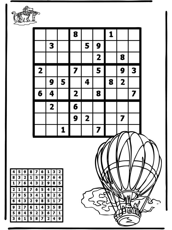 Sudoku Balão - Puzzle
