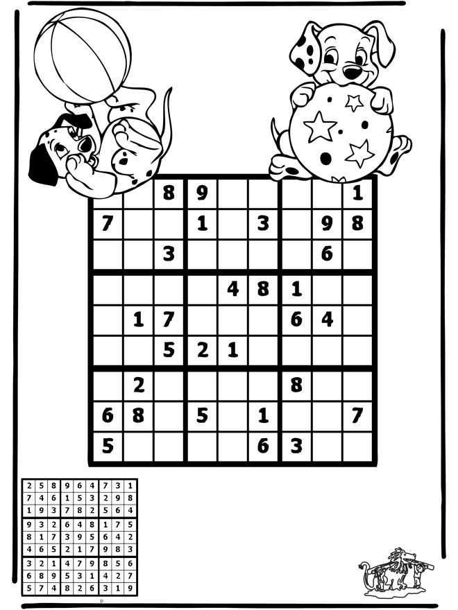 Sudoku  Dálmatas - Puzzle
