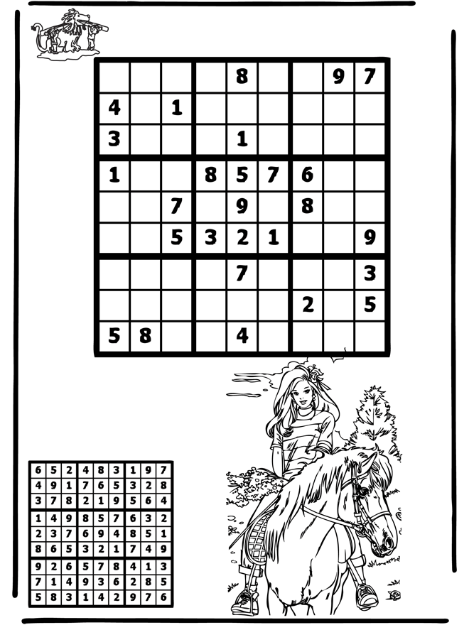 Sudoku Passeio a Cavalo - Puzzle