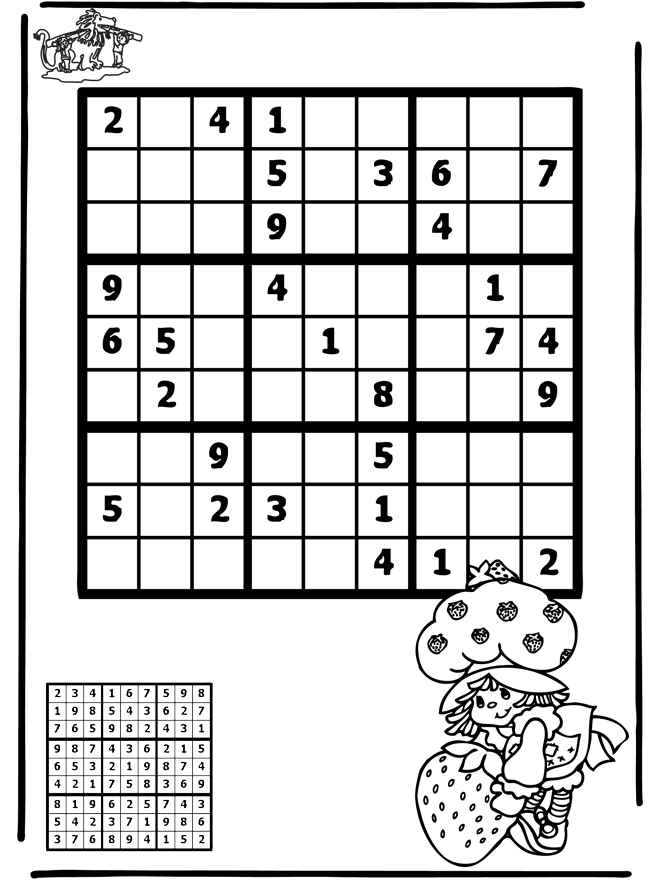 Sudoku para crianças para imprimir